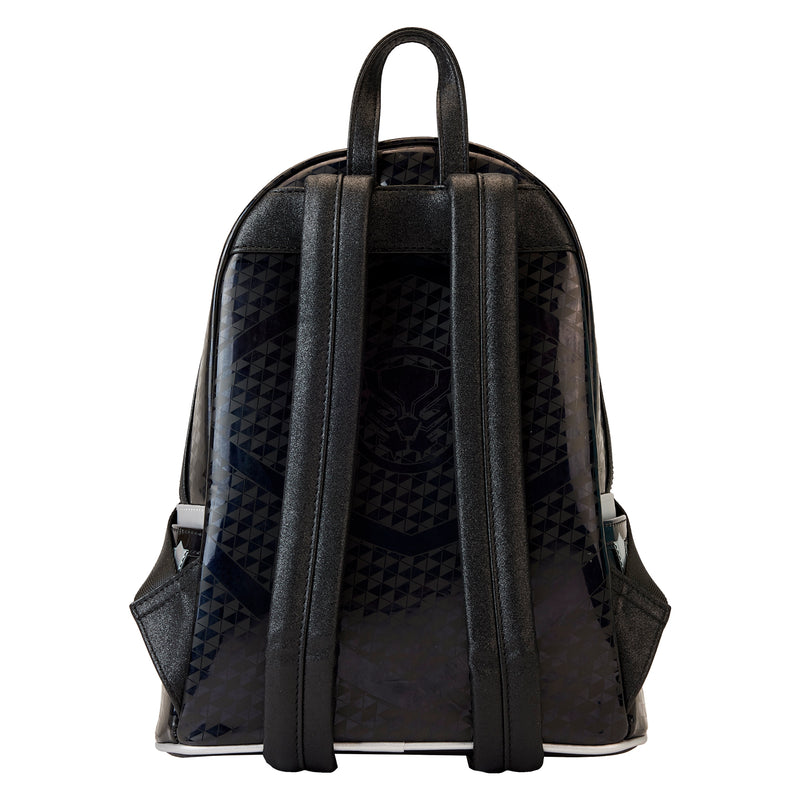 LOUNGEFLY MARVEL SHINE BLACK PANTHER COSPLAY MINI BACKPACK
