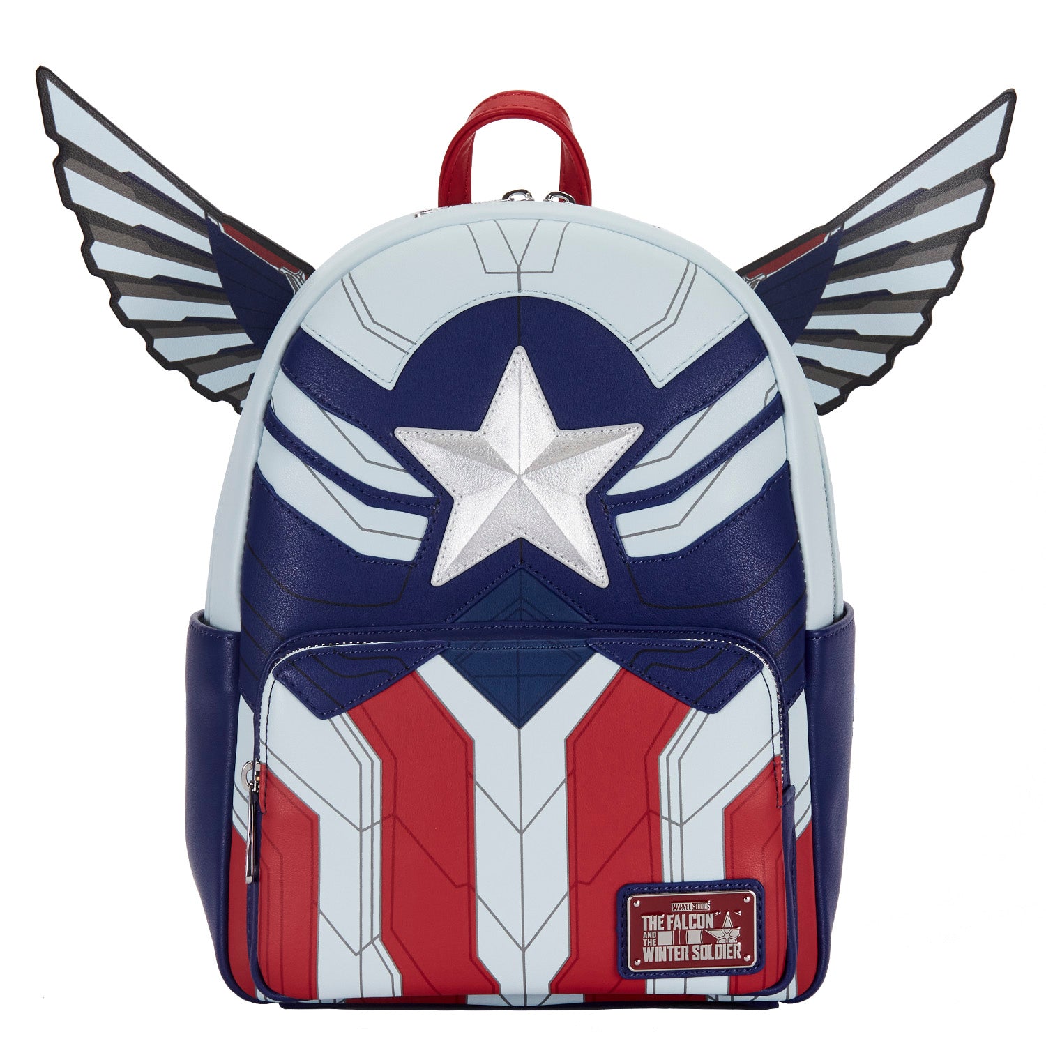 captain marvel loungefly mini backpack Loungefly Marvel Falcon Captain America cosplay mini backpack – Spell Boutique