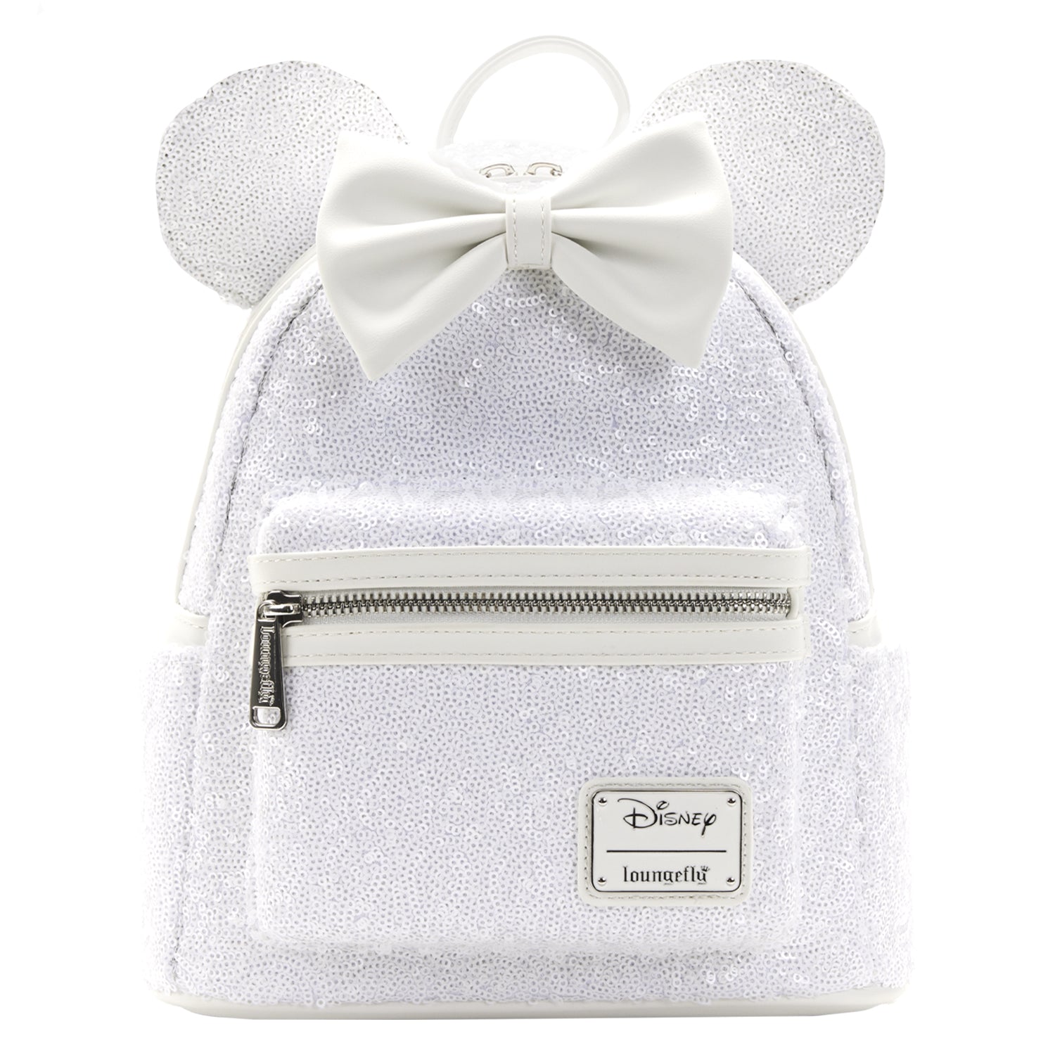 disney holographic sequin minnie mini backpack LOUNGEFLY DISNEY MINNIE SEQUIN WEDDING MINI BACKPACK – Spell Boutique