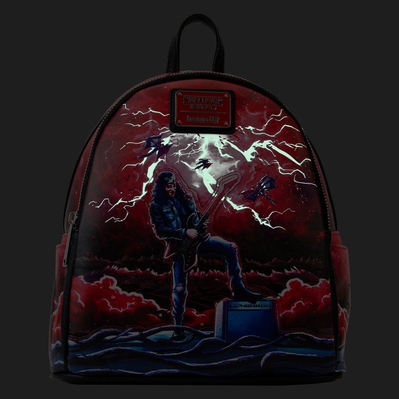 LOUNGEFLY NETFLIX STRANGER THINGS EDDIE TRIBUTE MINI BACKPACK (August Preorder)