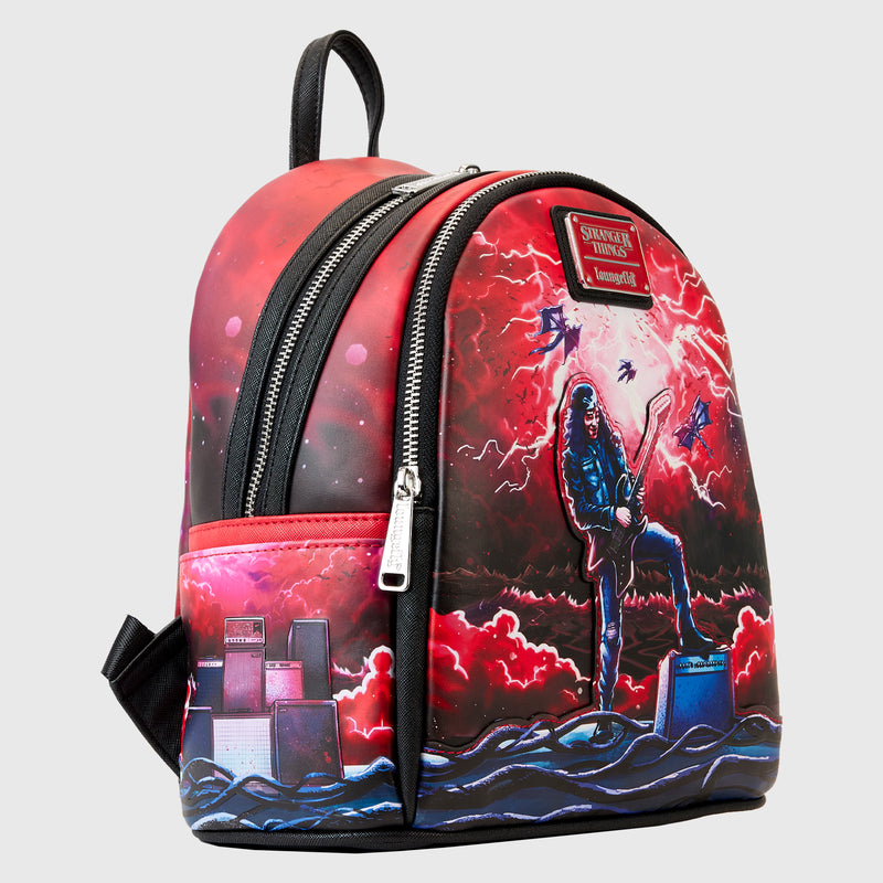 LOUNGEFLY NETFLIX STRANGER THINGS EDDIE TRIBUTE MINI BACKPACK (August Preorder)