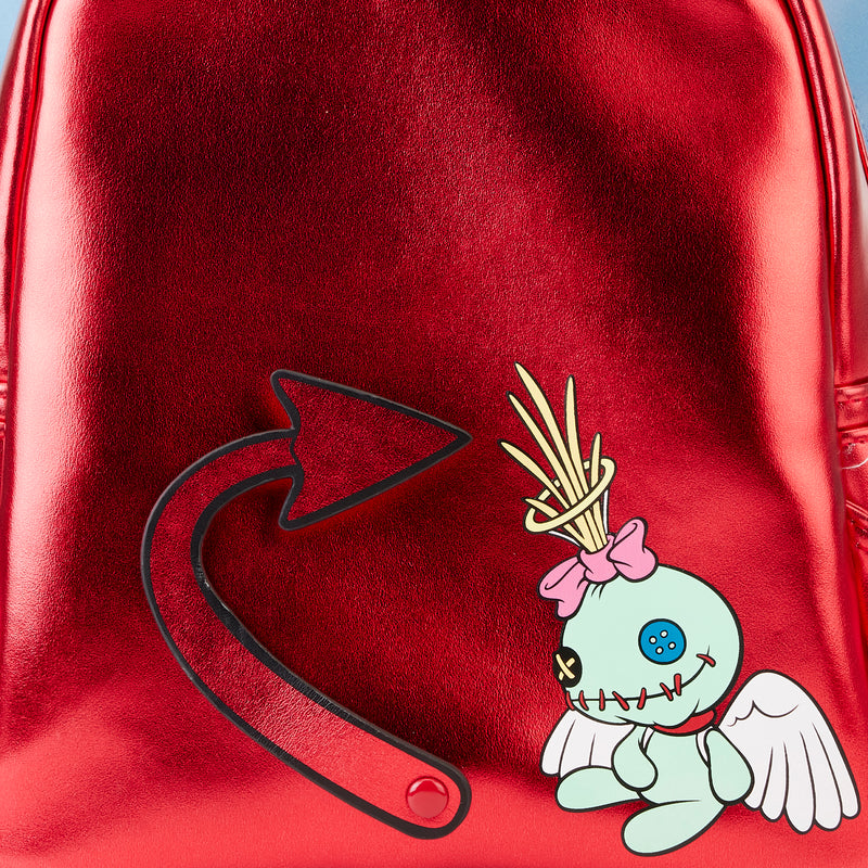 LOUNGEFLY DISNEY STITCH DEVIL COSPLAY MINI BACKPACK August Preorder)