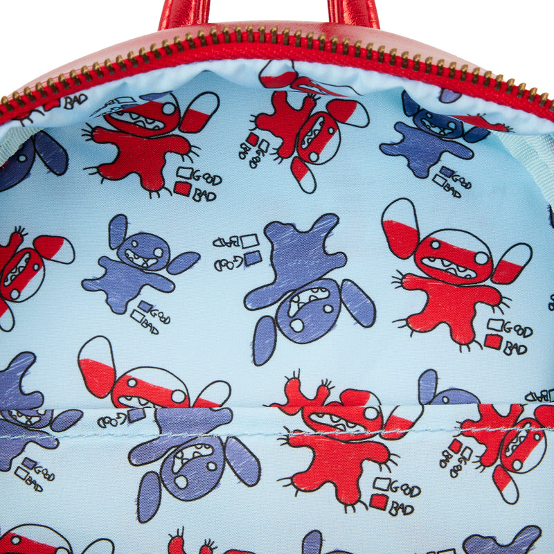 LOUNGEFLY DISNEY STITCH DEVIL COSPLAY MINI BACKPACK August Preorder)