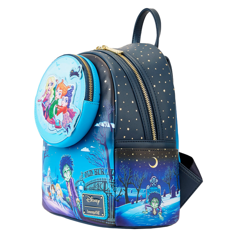 LOUNGEFLY DISNEY HOCUS POCUS POSTER MINI BACKPACK  (August Preorder)