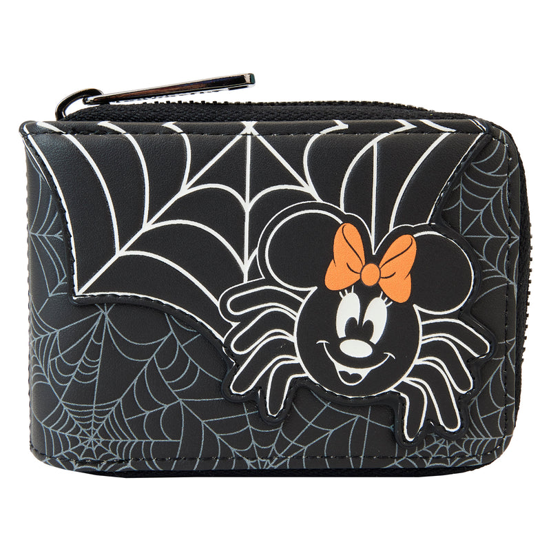 LOUNGEFLY DISNEY MINNIE MOUSE SPIDER ACCORDION WALLET (August Preorder)