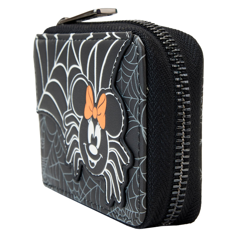 LOUNGEFLY DISNEY MINNIE MOUSE SPIDER ACCORDION WALLET (August Preorder)