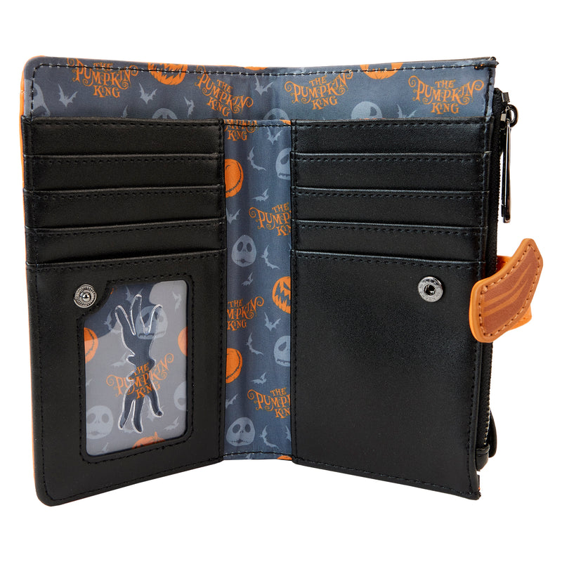 LOUNGEFLY DISNEY NIGHTMARE BEFORE CHRISTMAS JACK PUMPKIN HEAD WALLET (August Preorder)