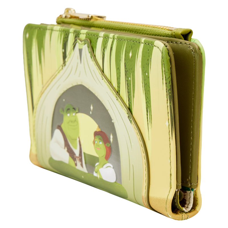 LOUNGEFLY DREAMWORKS SHREK HAPPILY EVER AFTER FLAP WALLET
