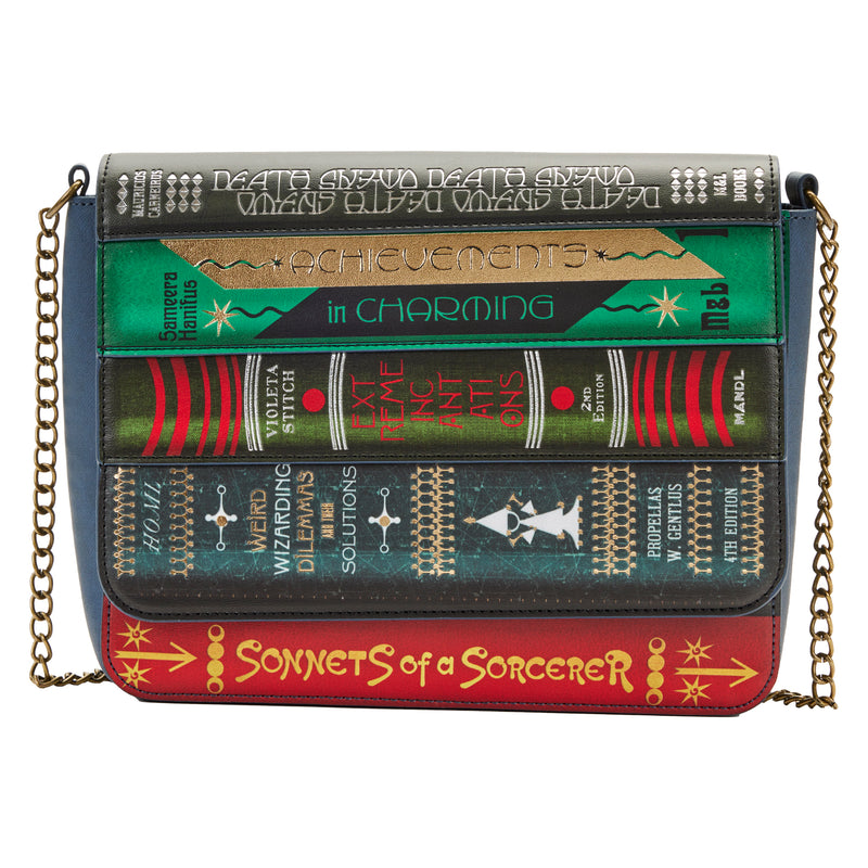 LOUNGEFLY FANTASTIC BEASTS MAGICAL BOOKS CHAIN STRAP CROSS BODY BAG