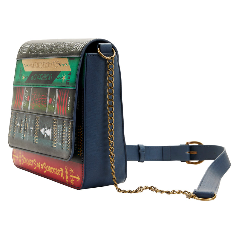 LOUNGEFLY FANTASTIC BEASTS MAGICAL BOOKS CHAIN STRAP CROSS BODY BAG