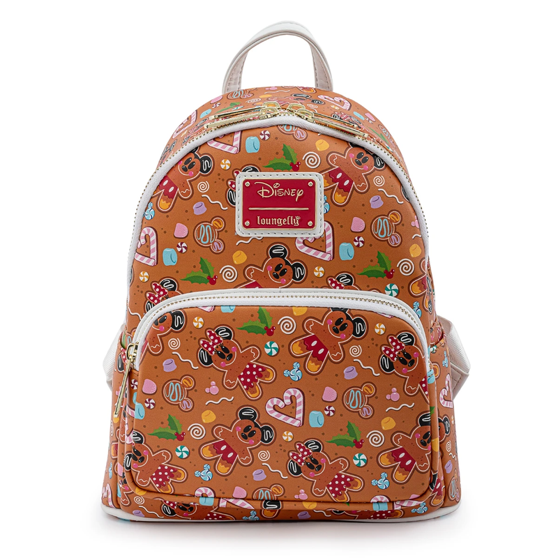 Loungefly Disney Ginger Bread AOP Mini Backpack Headband Set