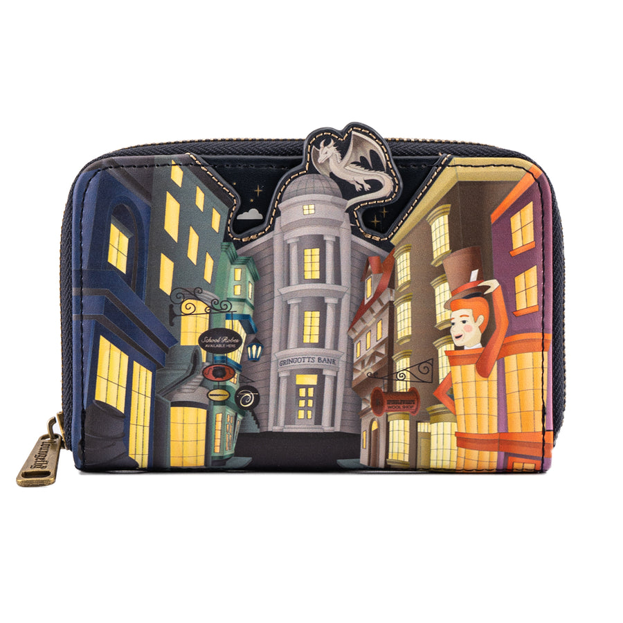 harry potter diagon alley sequin mini backpack Loungefly Diagon Alley 10 Faux Leather Mini Backpack Heres where youll get your quills and your ink Loungefly Disney Harry Potter Diagon