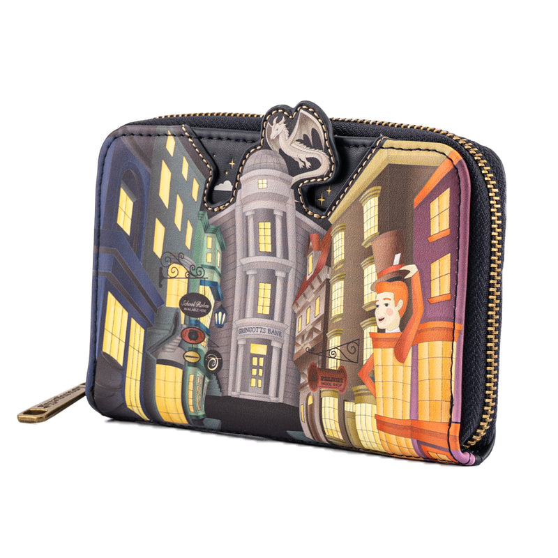 Loungefly Harry Potter Dragon Alley Zip Around Wallet
