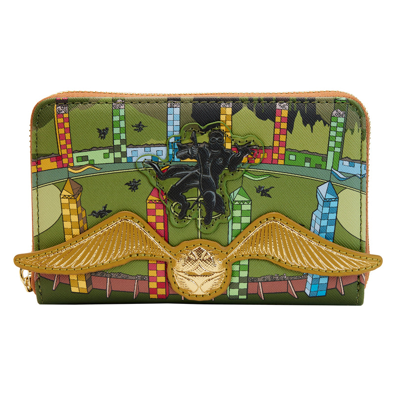 LOUNGEFLY HARRY POTTER GOLDEN SNITCH ZIP AROUND WALLET