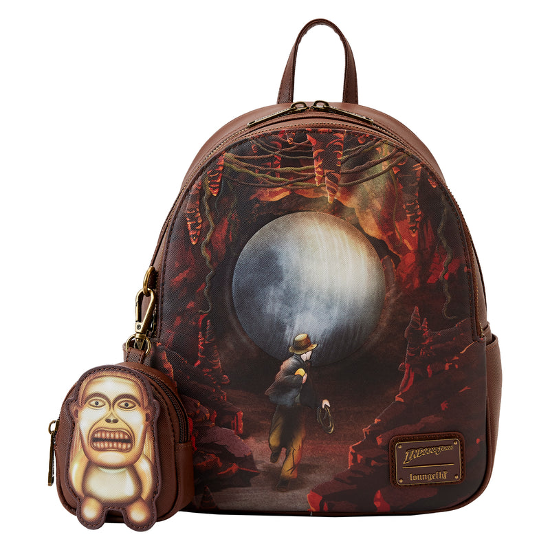 LOUNGEFLY INDIANA JONES RAIDERS MINI BACKPACK WITH COIN PURSE