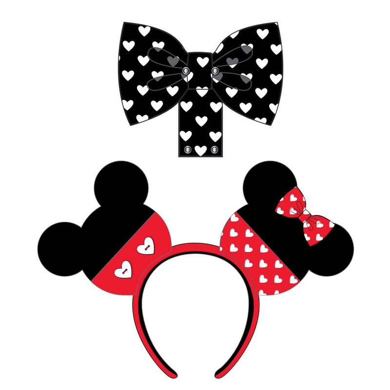 Loungefly Disney Mickey and Minnie valentines headband
