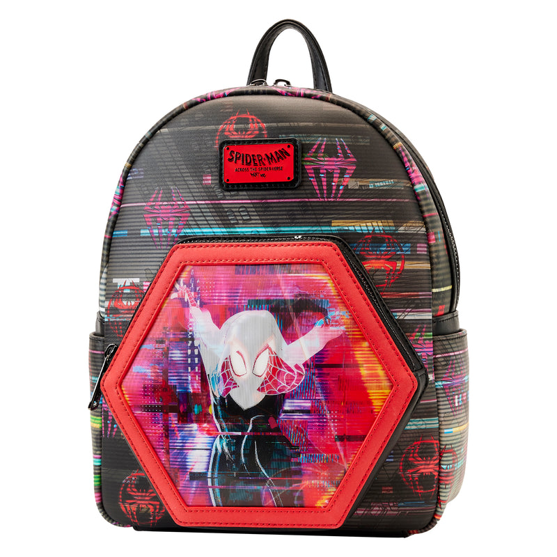 LOUNGEFLY MARVEL ACROSS THE SPIDERVERSE LENTICULAR MINI BACKPACK