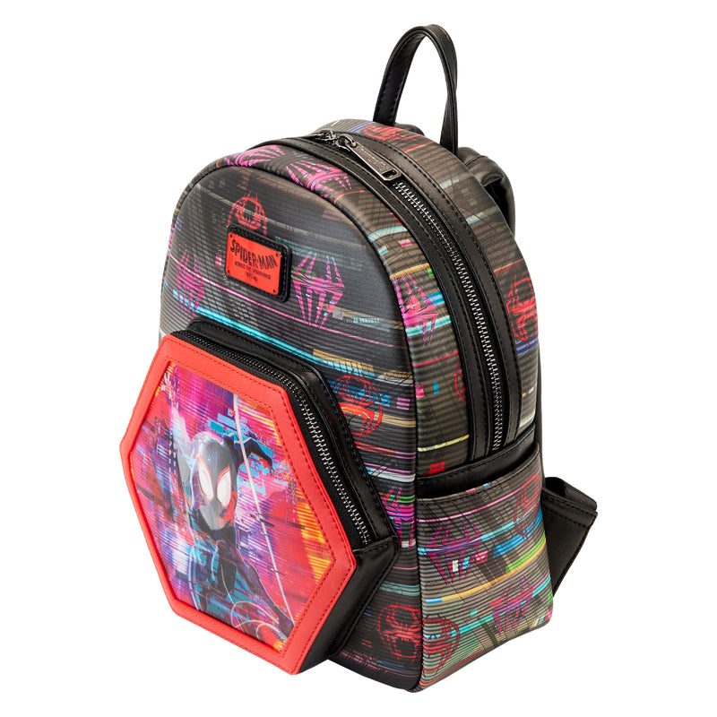 LOUNGEFLY MARVEL ACROSS THE SPIDERVERSE LENTICULAR MINI BACKPACK