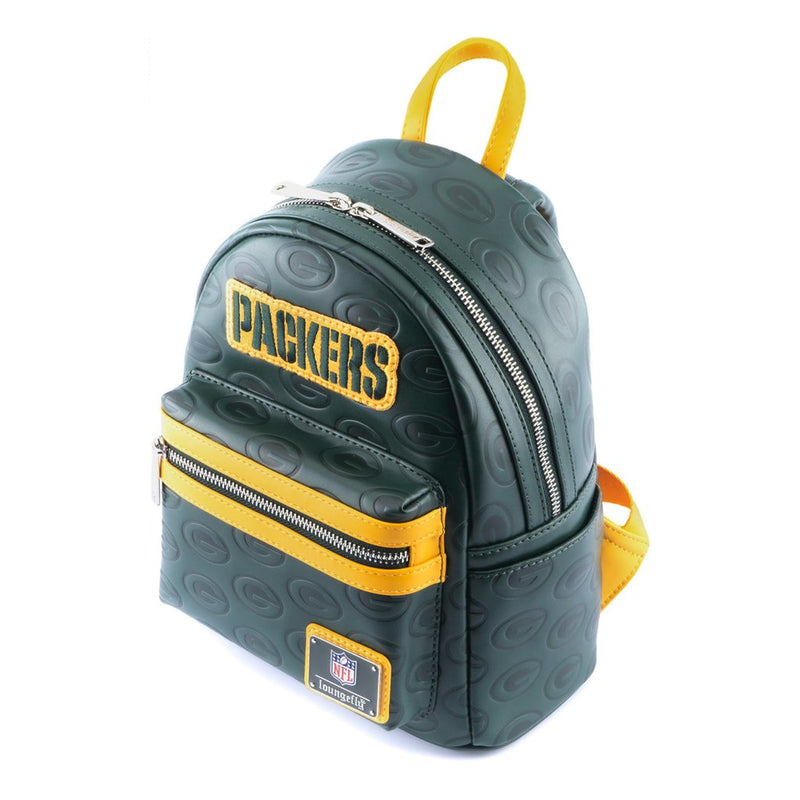 Loungefly NFL Greenbay Packers Logo AOP Mini Backpack