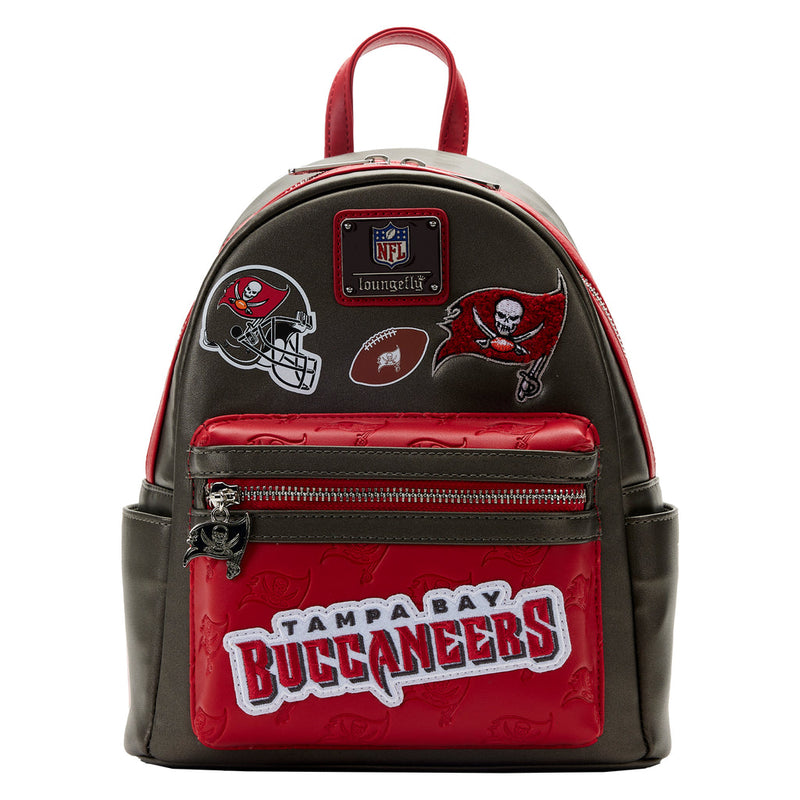 LOUNGEFLY  NFL TAMPA BAY BUCCANEERS PATCHES MINI BACKPACK