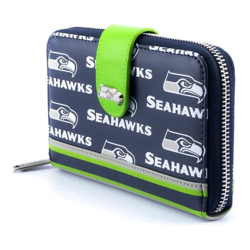 Loungefly NFL Seattle Seahawks Logo AOP Wallet