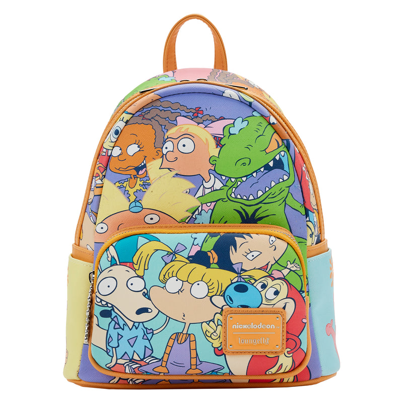 Loungefly Nickelodeon Nick 90s Color Block Aop Mini Backpack