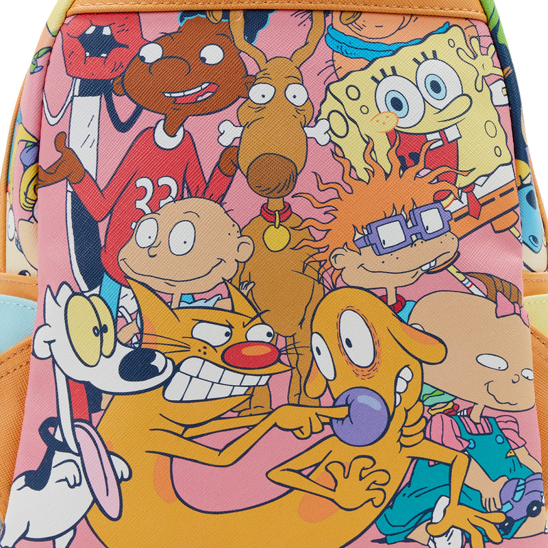 Loungefly Nickelodeon Nick 90s Color Block Aop Mini Backpack