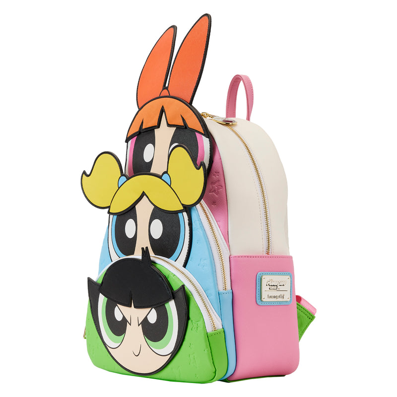 LOUNGEFLY CN POWER PUFF GIRLS TRIPLE POCKET BACKPACK