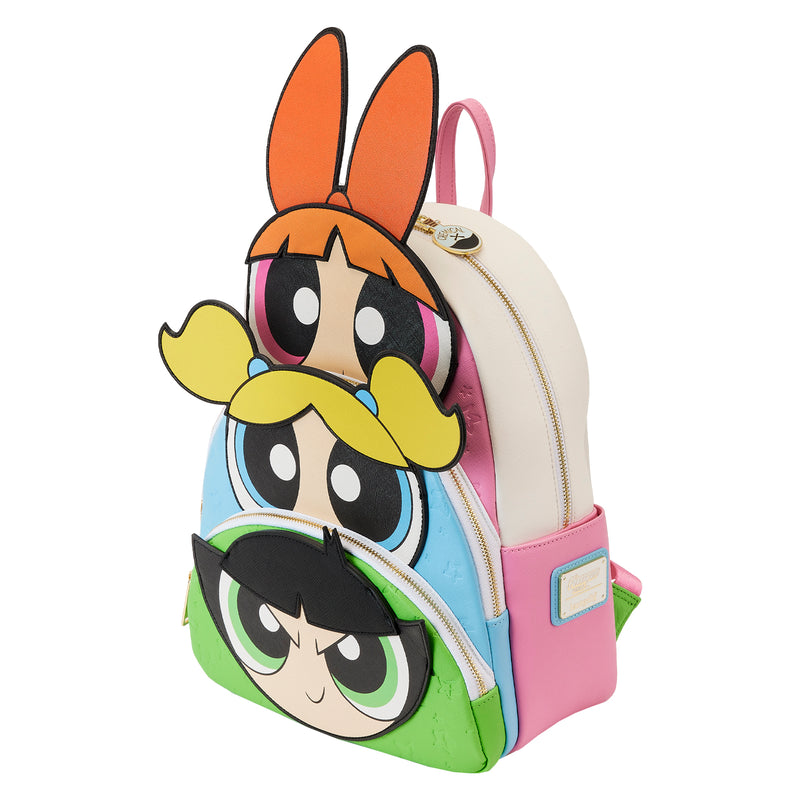 LOUNGEFLY CN POWER PUFF GIRLS TRIPLE POCKET BACKPACK