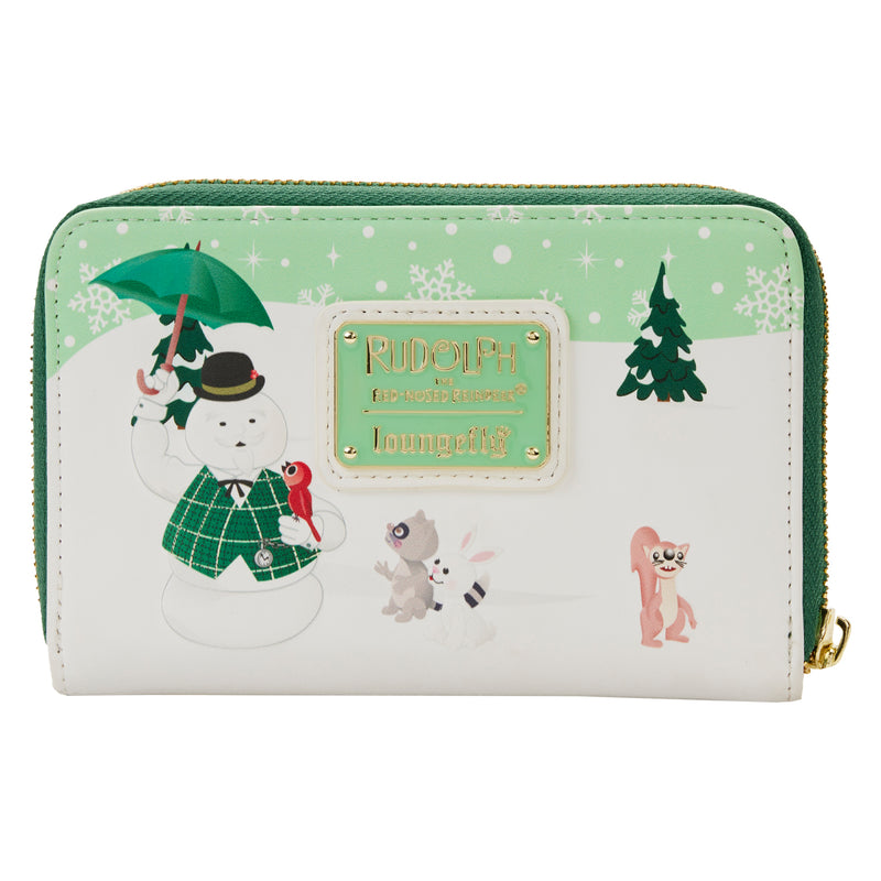 LOUNGEFLY  RUDOLPH MERRY COUPLE ZIP AROUND WALLET