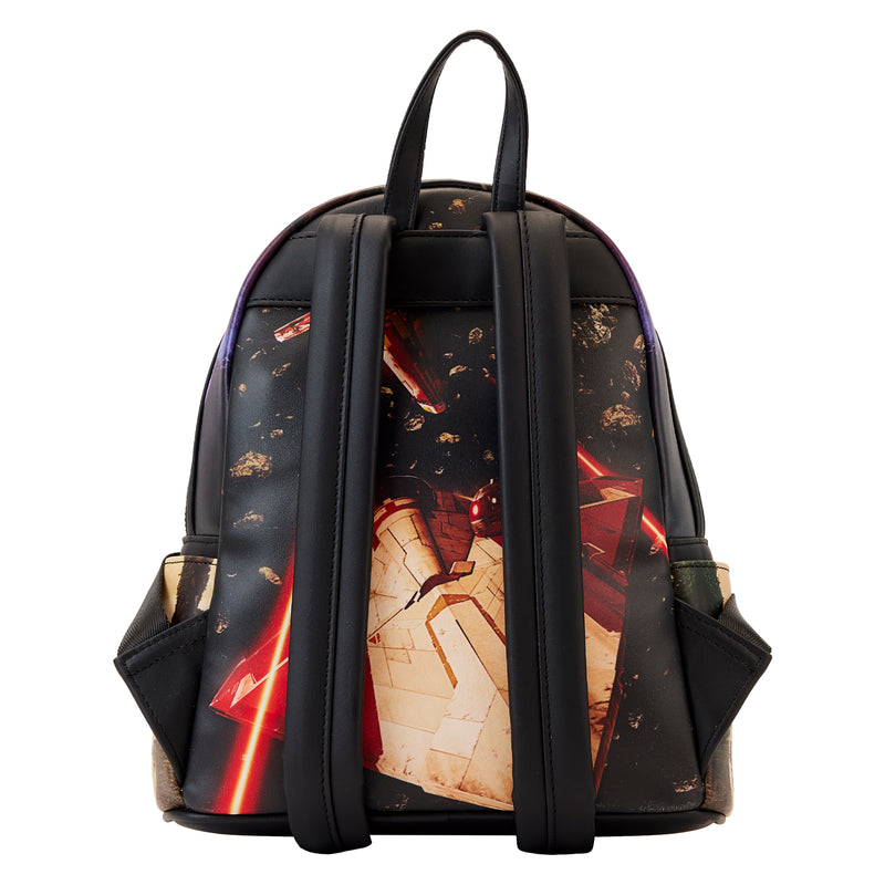 LOUNGEFLY STAR WARS EPISODE TWO ATTACK OF THE CLONES SCENE MINI BACKPACK