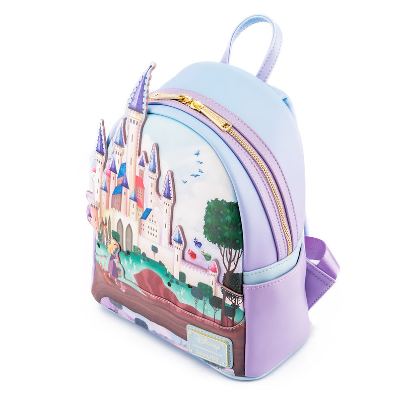 Loungefly Disney princess castle series sleeping beauty mini backpack