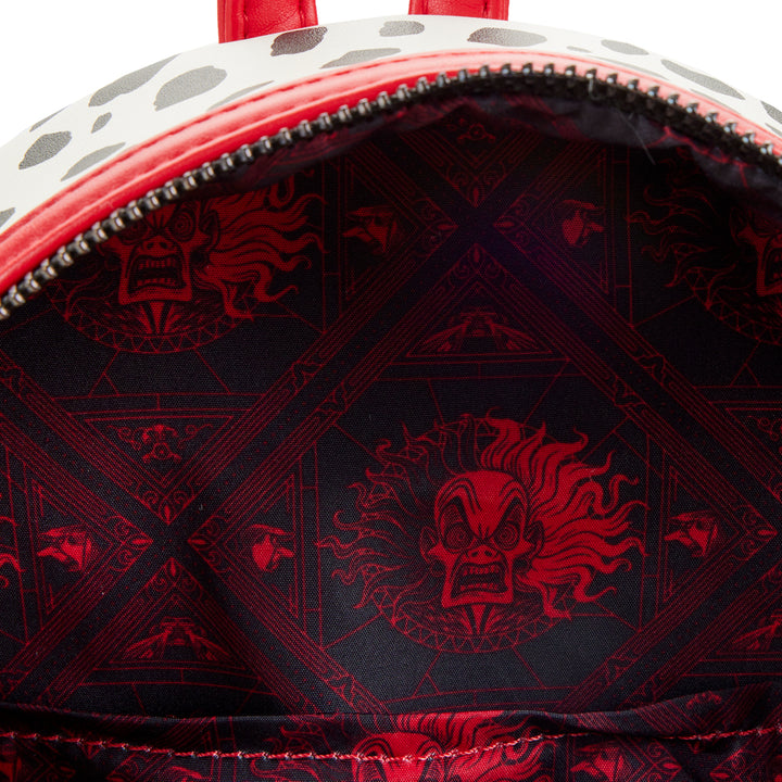 LOUNGEFLY DISNEY 101 DALMATIANS VILLAINS SCENE CRUELLA MINI