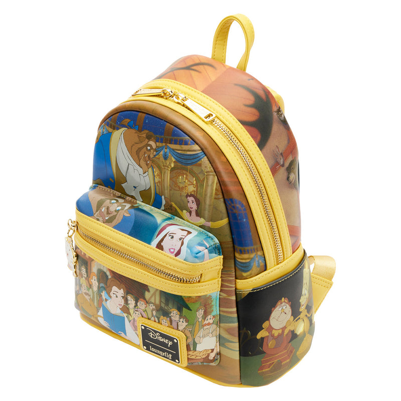 LOUNGEFLY DISNEY BEAUTY AND THE BEAST BELLE PRINCESS SCENE MINI BACKPACK