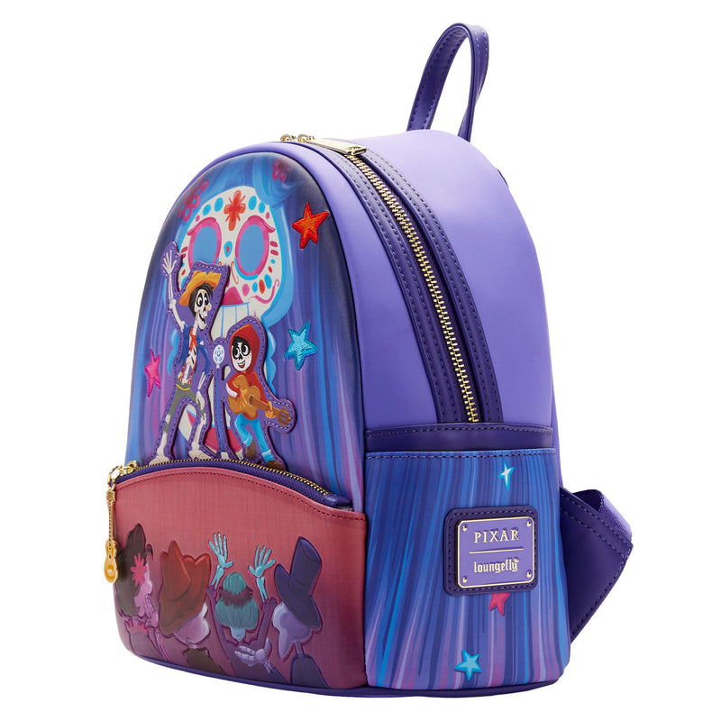 LOUNGEFLY  PIXAR MOMENTS MIGUEL AND HECTOR PERFORMANCE MINI BACKPACK