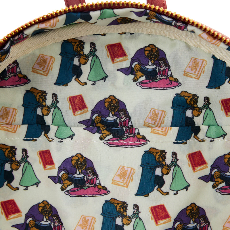 Loungefly Disney Beauty And The Beast Library Scene Mini Backpack