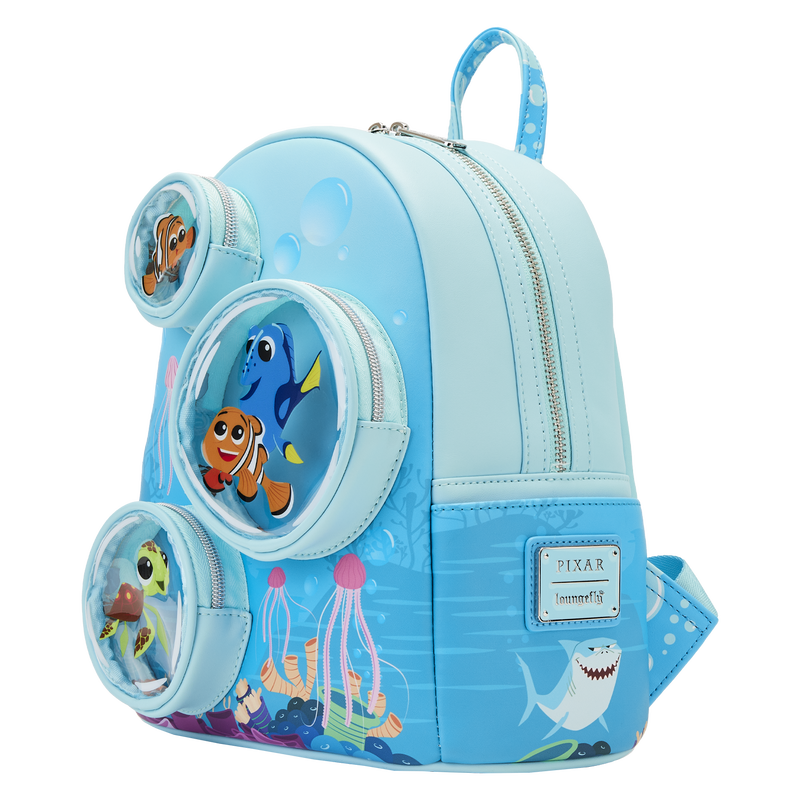 LOUNGEFLY DISNEY FINDING NEMO 20TH ANNIVERSARY BUBBLE POCKETS MINI BACKPACK