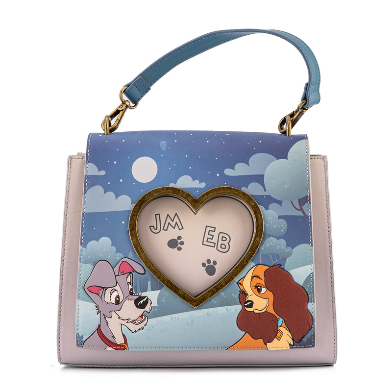 Loungefly Disney Lady And The Tramp Wet Cement Crossbody Bag