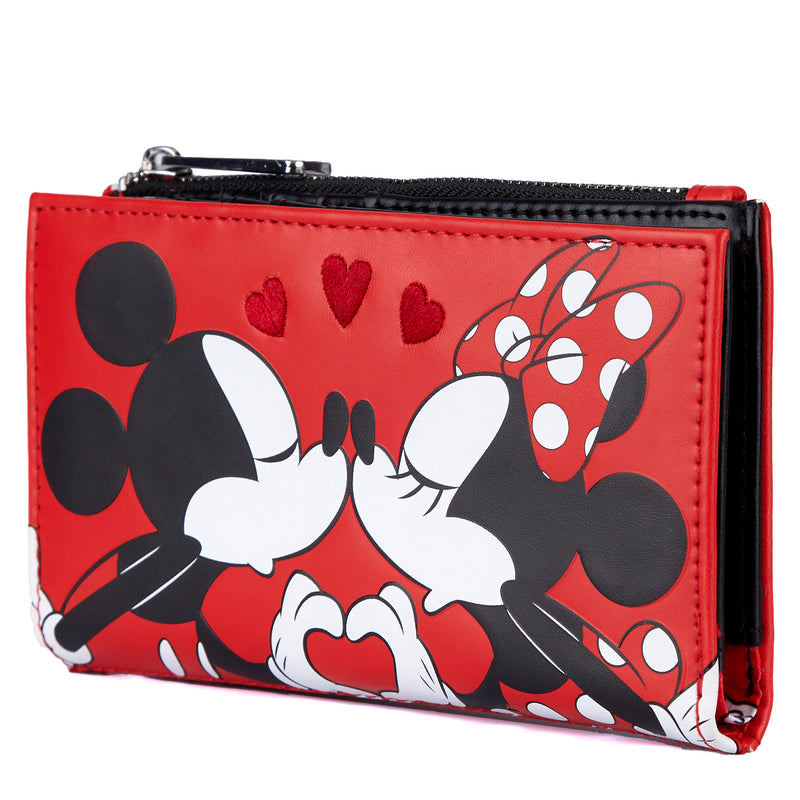 Loungefly Disney  Mickey and Minnie valentines flap wallet