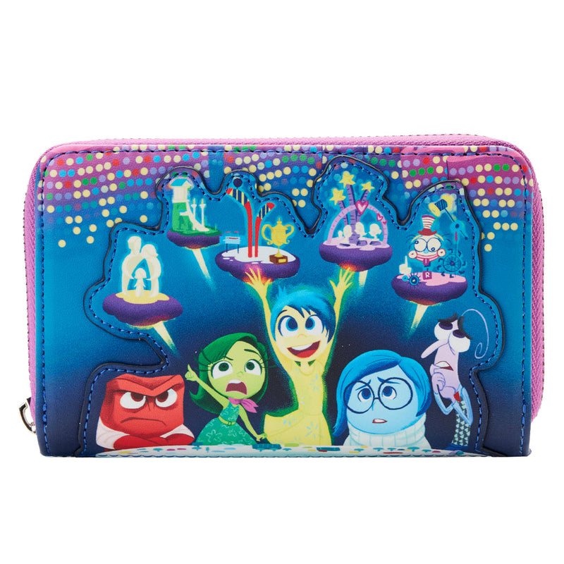 LOUNGEFLY DISNEY PIXAR INSIDE OUT CONTROL PANEL ZIP AROUND WALLET