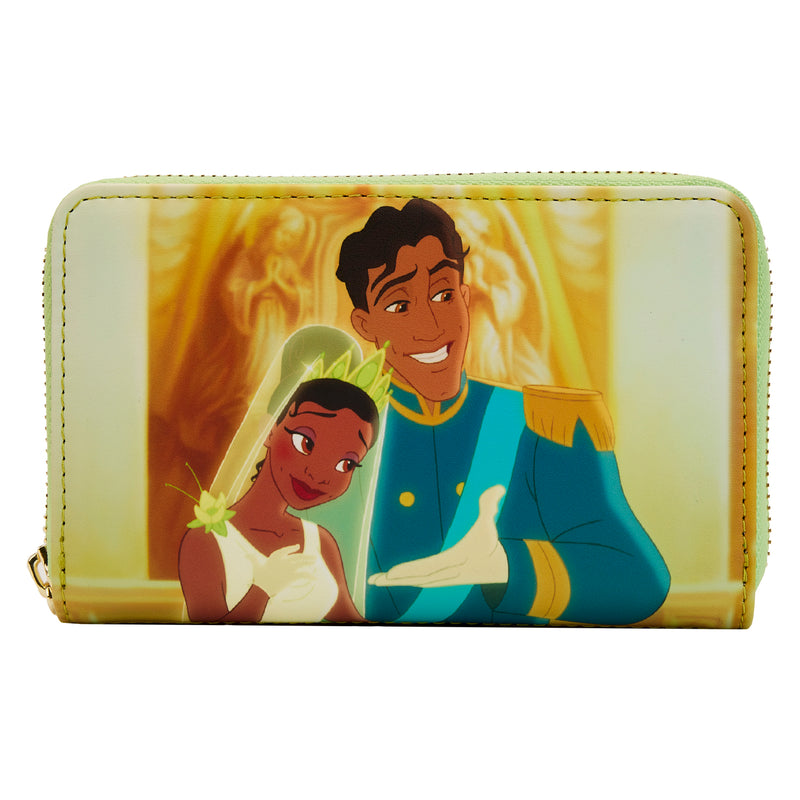 LOUNGEFLY DISNEY PRINCESS AND THE FROG PRINCESS SCENE ZIP AROUND WALLET