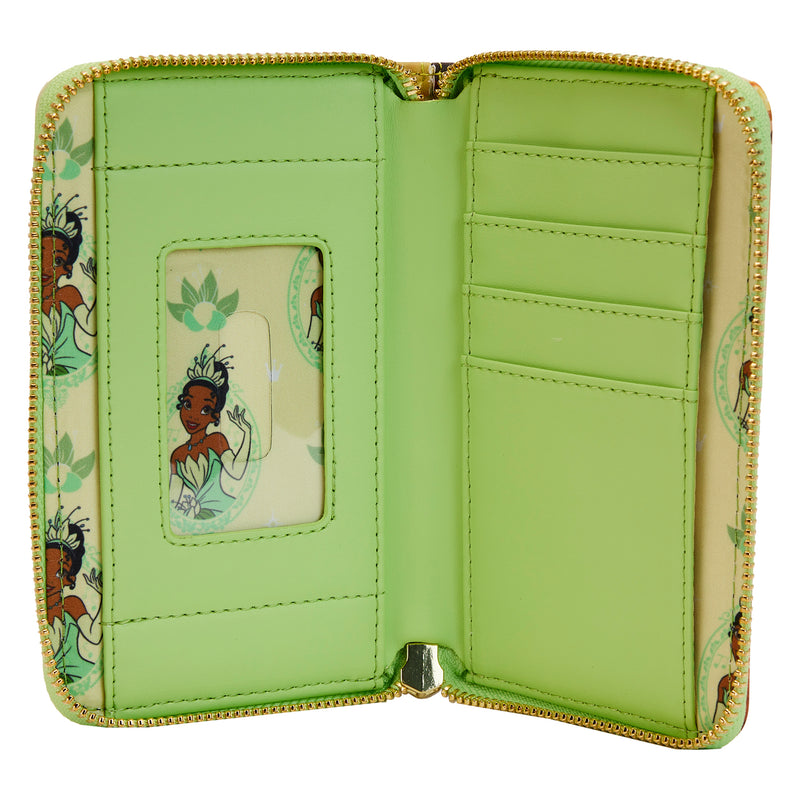LOUNGEFLY DISNEY PRINCESS AND THE FROG PRINCESS SCENE ZIP AROUND WALLET