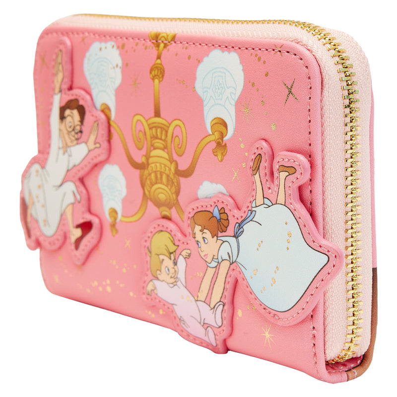 LOUNGEFLY DISNEY PETER PAN YOU CAN FLY 70TH ANNIVERSARY ZIP AROUND WALLET