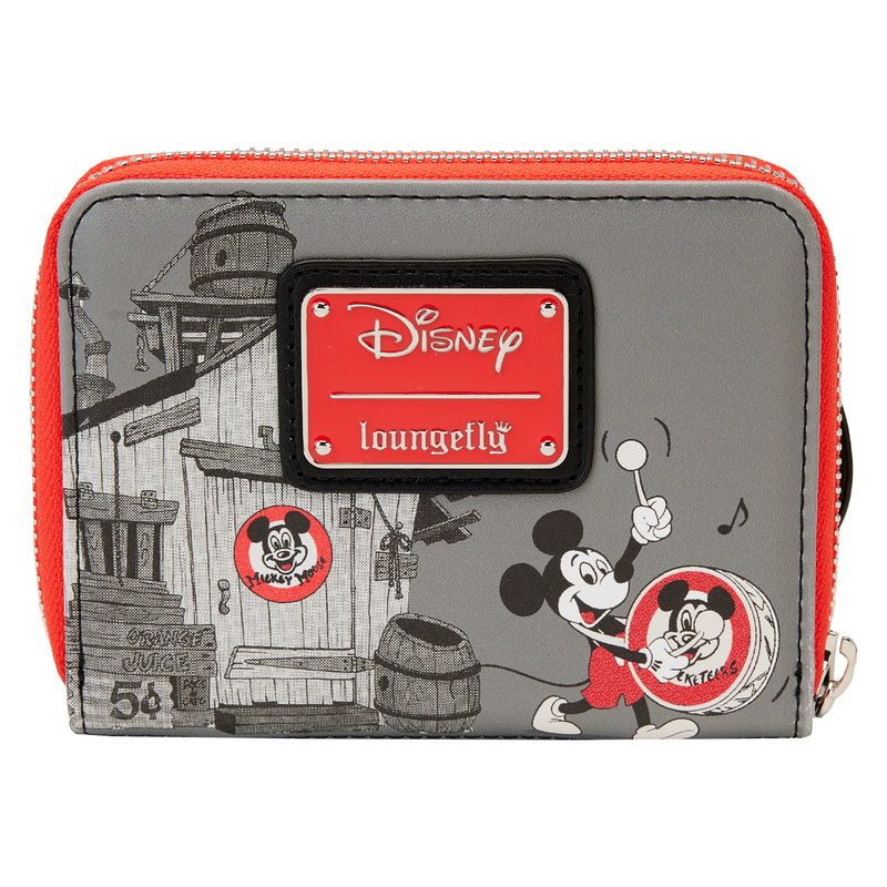 LOUNGEFLY DISNEY 100TH MICKEY MOUSE CLUB ZIP AROUND WALLET